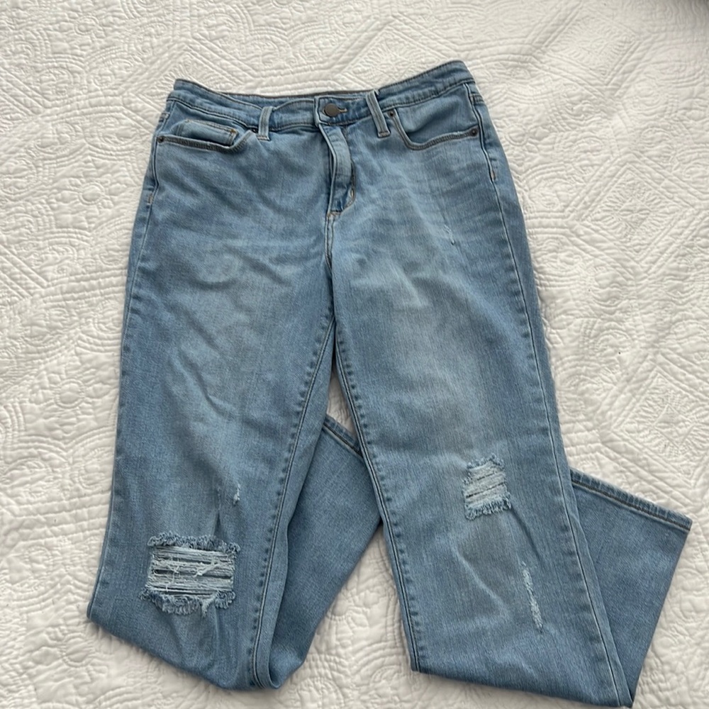 Universal thread distressed mid-rise jeans